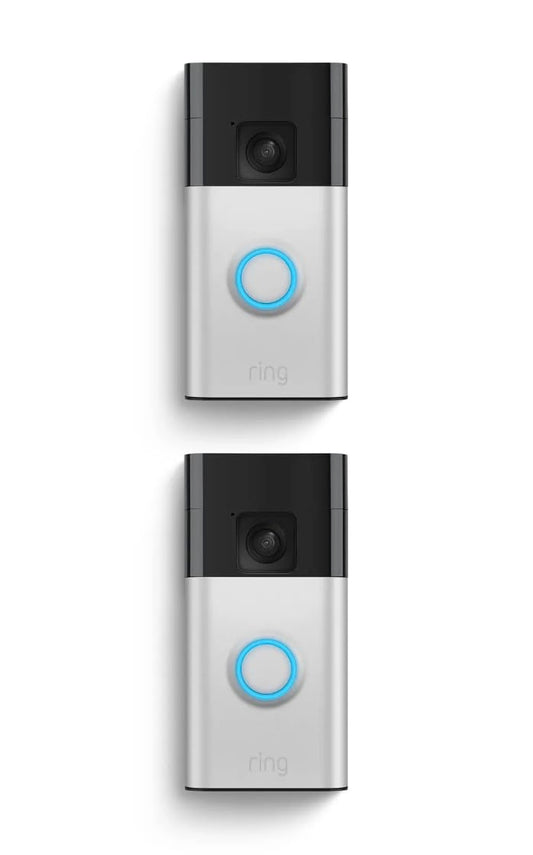 Ring Battery Doorbell (newest model), Home or business security with Head-to-Toe video, Live View with Two-Way Talk, and Motion Detection & Alerts, Satin Nickel