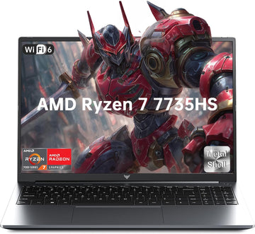 2026 RX16 Gaming Laptop,AMD Ryzen 7 7735HS (Beat i7-12650H, Up to 4.75GHz), 16 Inch FHD Display,16GB DDR5 RAM,512GB PCIe SSD, AMD Radeon 680M Graphics, Backlit Keyboard, Wi-Fi 6, Windows 11