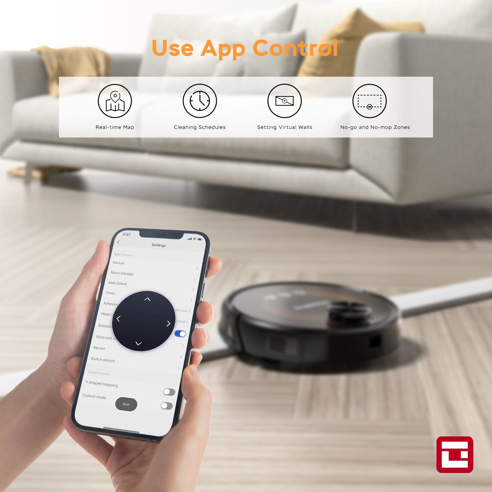 A smart robot vacuum cleaner for house cleaning