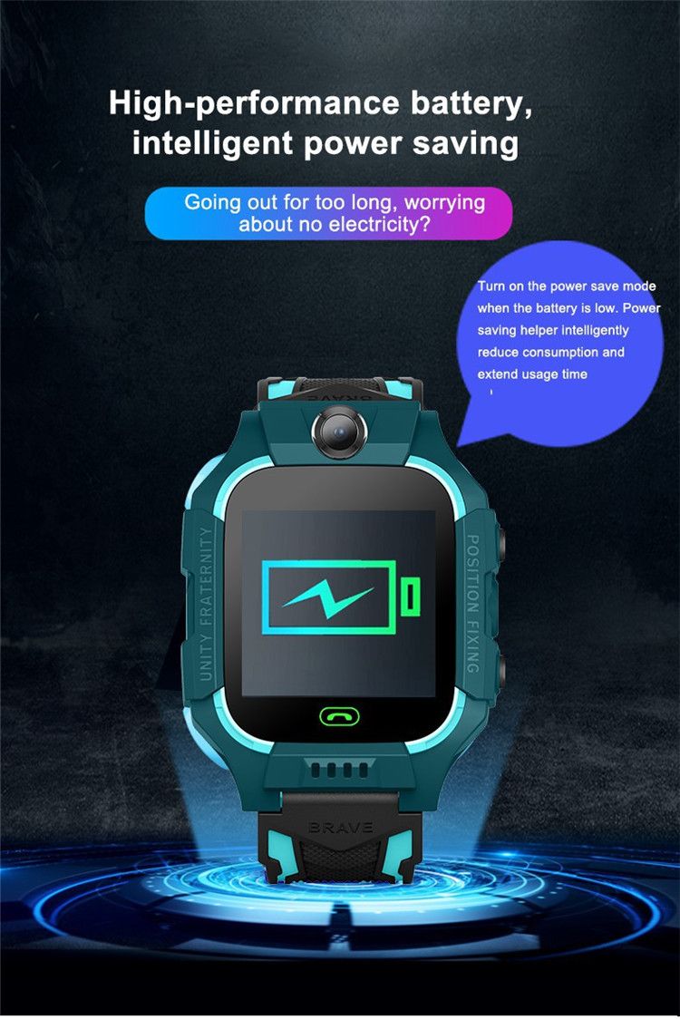 Smartwatch with battery icon 