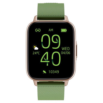 Smartwatch with green band 