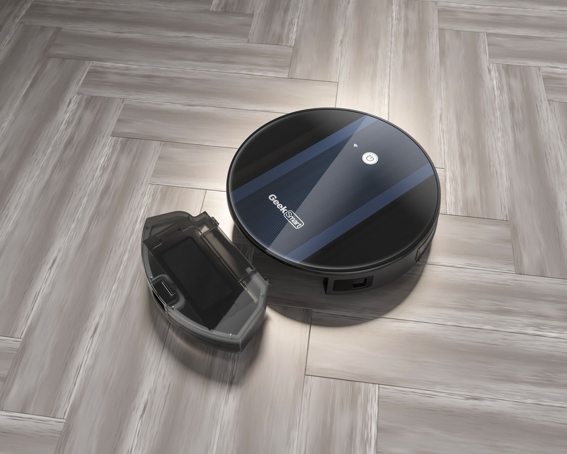 Robot vacuum cleaner with a separate bin.