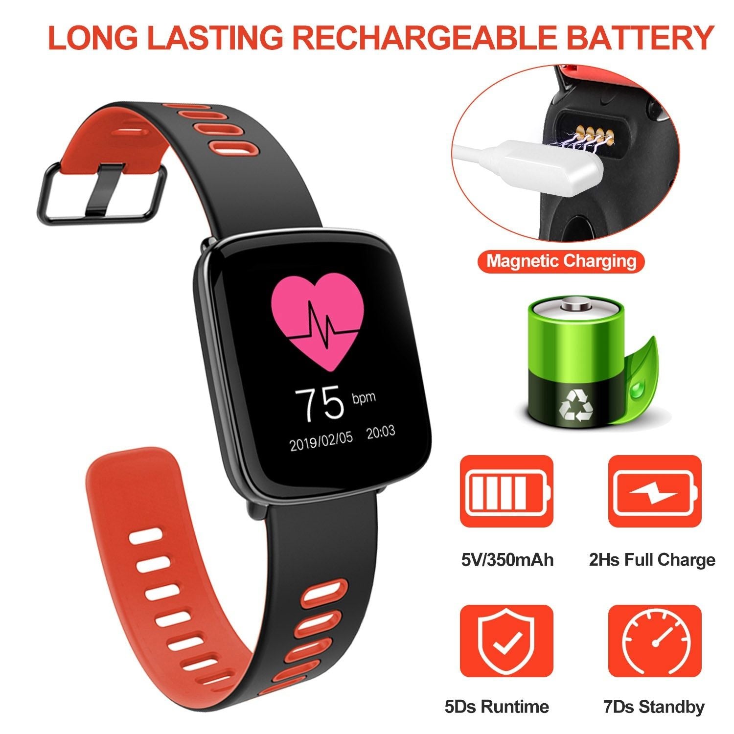 smart watch magnetic Charging